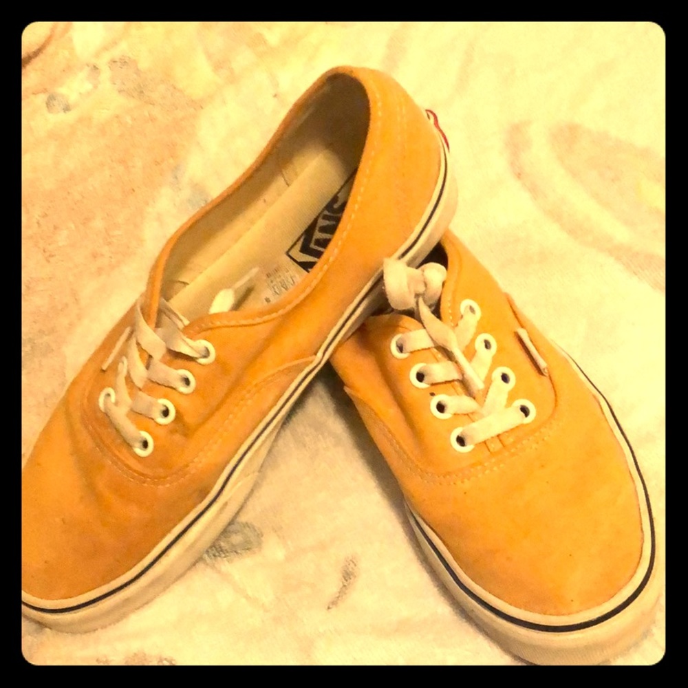 AUTHENTIC yellow vans